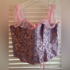 NWOT Pink & Lavender Corset.